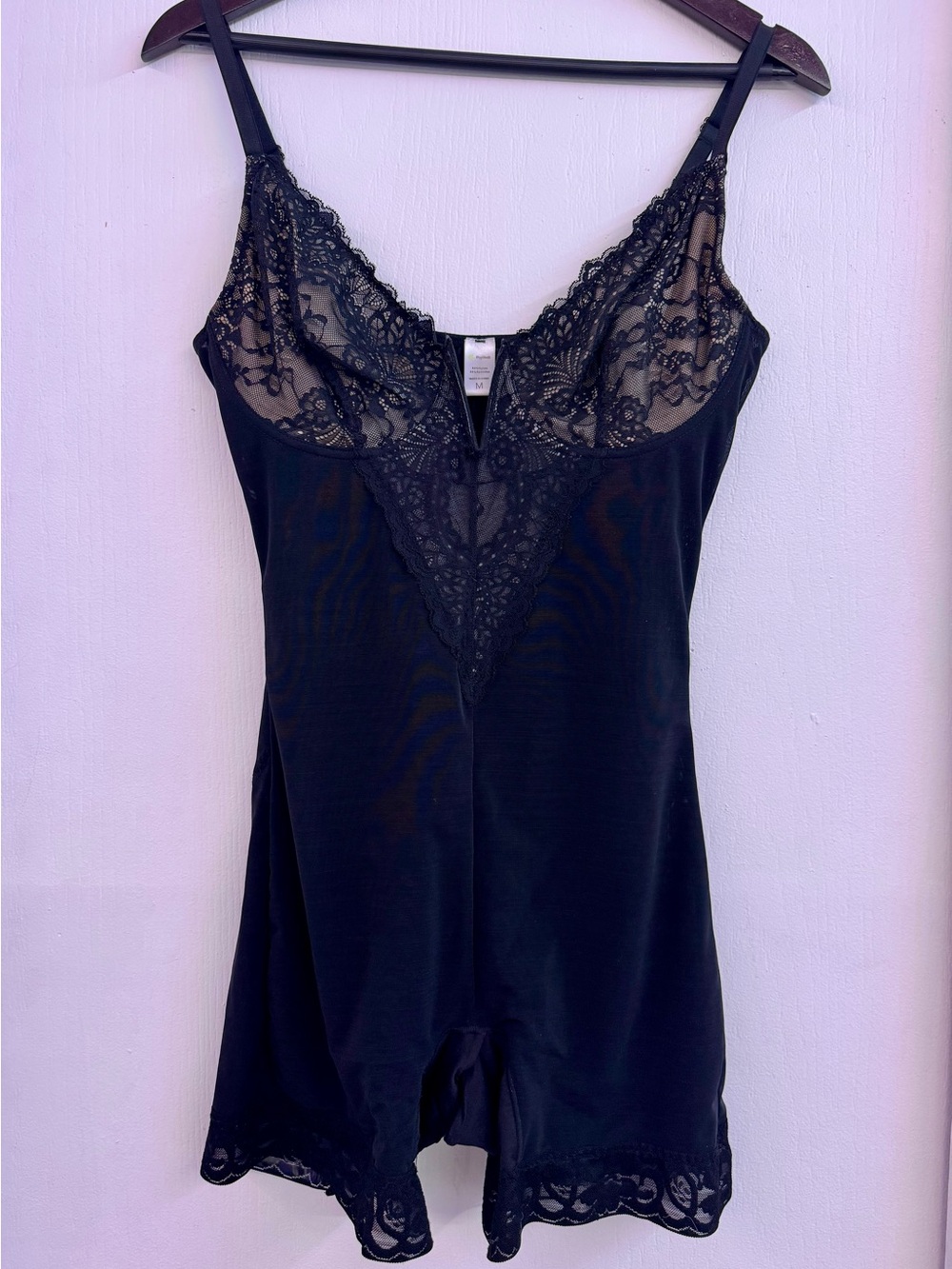 Popilush Lace Deep V-Neck Mid-Thigh Shapewear Size M - Picture 4 of 6